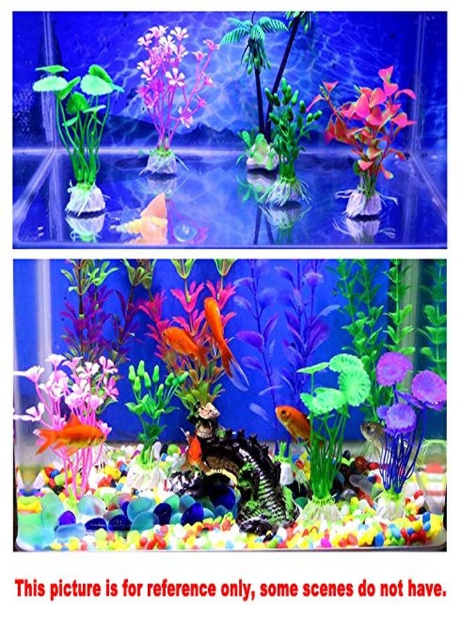 CousDUoBe Artificial Aquatic Plants 11 Pcs Small Aquarium Plants Artificial Fish Tank Decorations，Used for Household and Office Aquarium Simulation Plastic Hydroponic Plants - Image 5